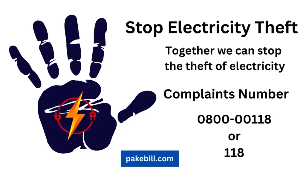 wapda electricity theft complaint 