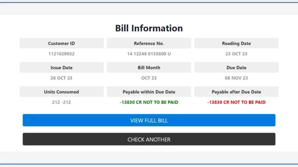 gepco online bill check paid or not