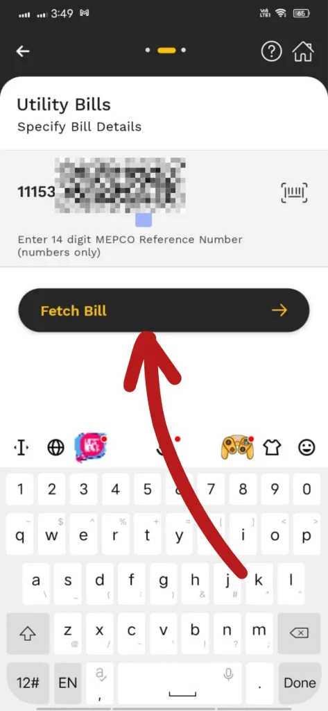 MEPCO bill app