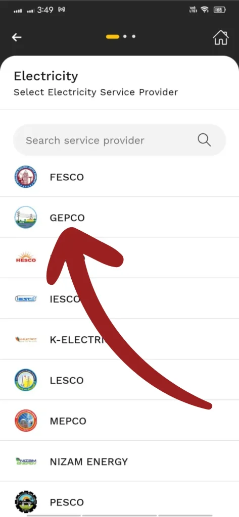gepco bill online check paid or not