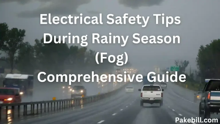 Electrical Safety Tips During Rainy Season (Fog) Comprehensive Guide